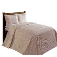 thumbnail image 3 of Better Trends 3 Piece Chenille Bedspread Set for Full/Double Bedspread 100% Cotton Lightweight Bedspread for all Season Florence Collection (Pink), 3 of 6