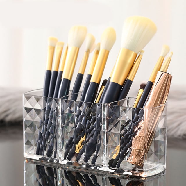Organizador De Brochas De Maquillaje, Organizador De Brochas Cosméticas Acrílicas De Gran Capacidad Para Dormitorio
