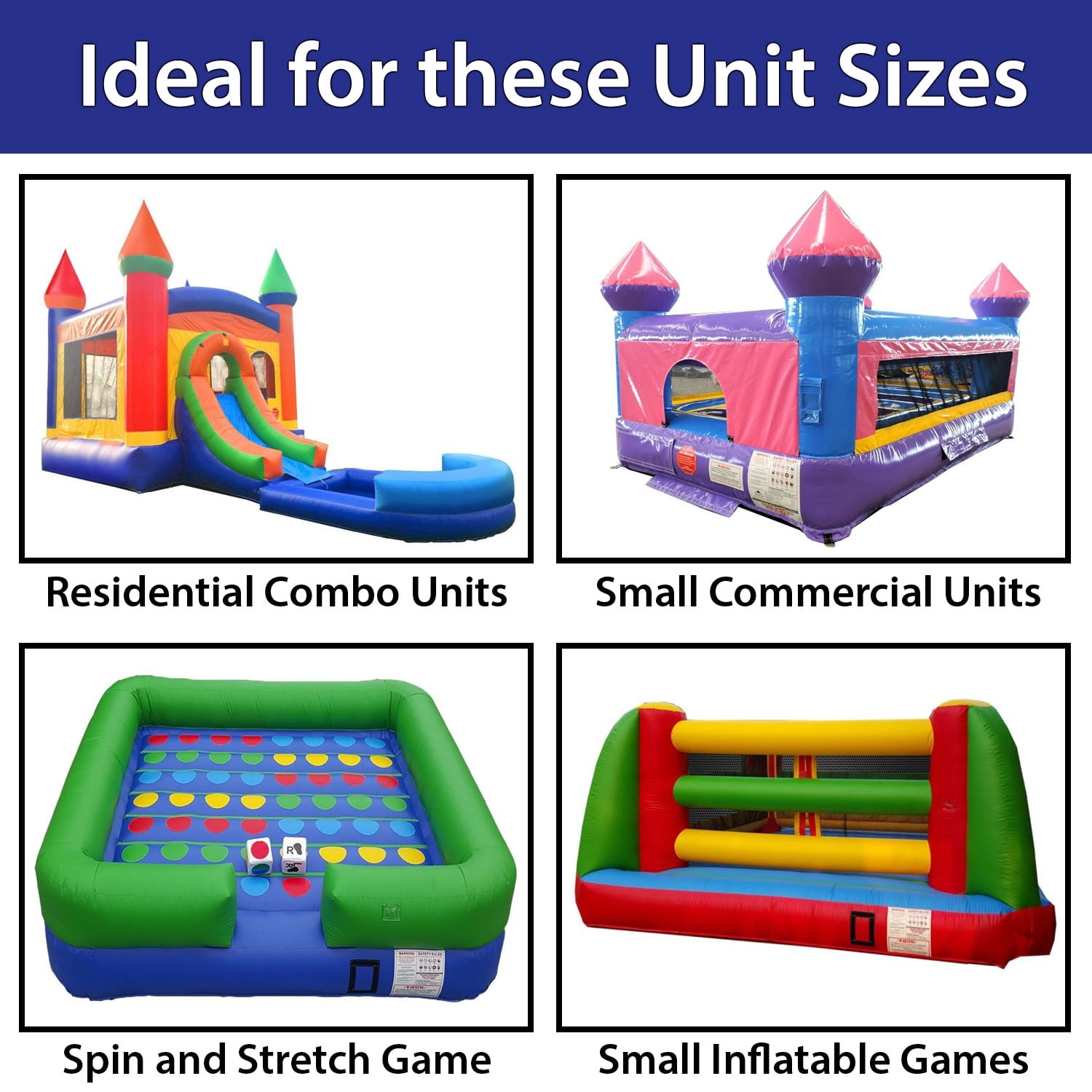 Vinyl Storage Bag, Small for Inflatable Bounce Houses, Water Slides and Splash and Ride Waterslides