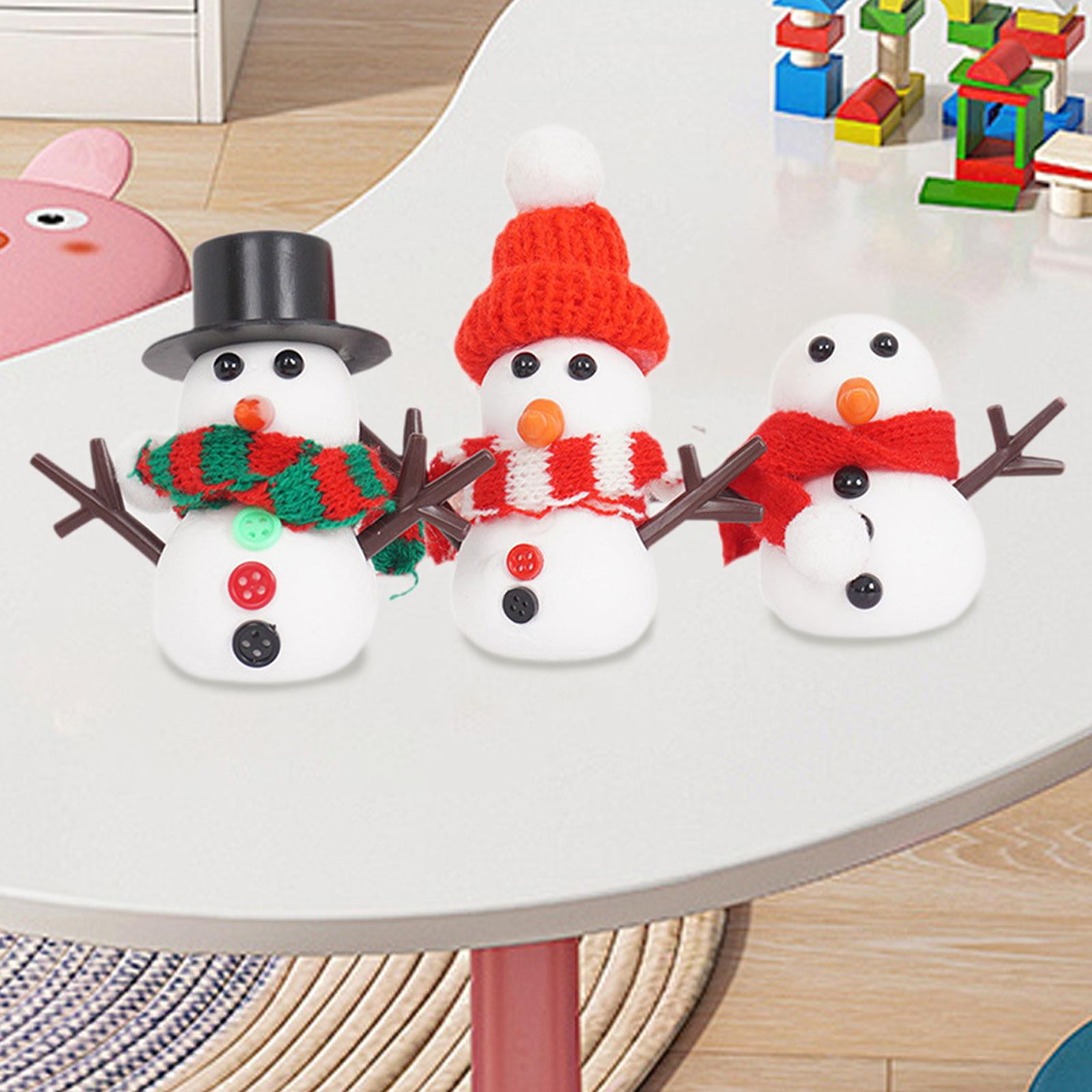 yotijay Snowman Craft for Kids Build A Snowman Kit Creative Winter Christmas Scene Props