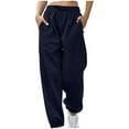 thumbnail image 1 of aidice Running Sweatpants for Women Workout Drawstring Elastic Waisted Jogger Pants Loose Athletic Trousers, 1 of 6
