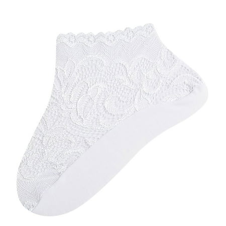 

Qazqa Summer Retro Lace Floral Mesh Women Girl Socks Elastic Soft Short Socks