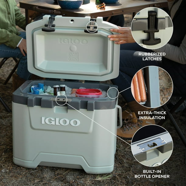 Igloo 25 QT Overland Ice Chest Cooler, Green - Walmart Business Igloo 25 QT Overland Ice Chest Cooler, Green - Walmart Business