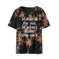 thumbnail image 1 of Top de manga corta con cuello redondo y estampado de letras de moda de verano para mujer Pompotops hkajfhjk469591, 1 of 9