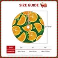thumbnail image 2 of Rateoe Orange Pattern Christmas Tree Skirt with Ties , Christmas Tree Decorations, Farmhouse Christmas Decor Xmas Holiday Decorations-36", 2 of 6