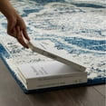 thumbnail image 6 of Modway Entourage Malia Distressed Vintage Floral Vintage Medallion 5x8 Area Rug in Ivory and Blue, 6 of 7
