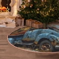 thumbnail image 5 of Rateoe Rustic Vintage Truck Autumn Pattern Christmas Tree Skirt with Ties, Christmas Tree Decorations, Farmhouse Christmas Decor Xmas Holiday Decorations-48", 5 of 6