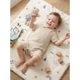 thumbnail image 5 of Cenuakty Baby Boy Plaid Romper Collared Short Sleeve Shorts Jumpsuit Casual Summer Clothes, 5 of 9