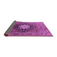 thumbnail image 2 of Ahgly Company Indoor Round Oriental Purple Industrial Area Rugs, 8' Round, 2 of 4