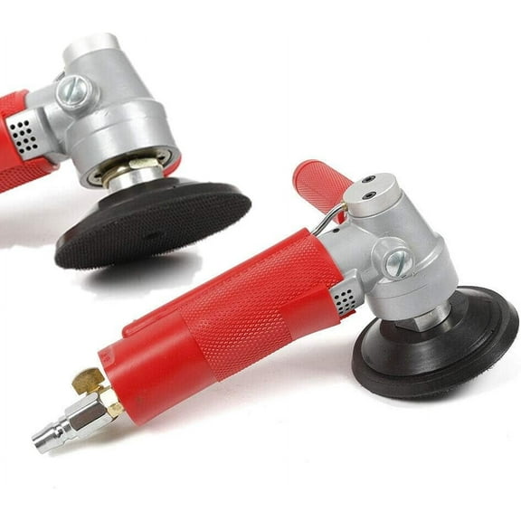 Air Wet Stone Polisher 4-Inch Pneumatic Air Wet Stone Grinder Polisher 4300RPM Granite Marble Stone Wet Air Sander Polisher Water Mill Pneumatic Polishing Tool (4300RPM, 4'' Polishing Disc)