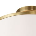 thumbnail image 4 of Livex Lighting Park Ridge 2-Light Metal & Fabric Ceiling Mount in Antique Brass, 4 of 10