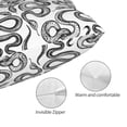 thumbnail image 3 of Honeii Hand Drawn Snake Print Pillow Cases,Plush Throw Pillow Covers,Decorative Pillowcase for Sofa, Couch, Living Room-16"x24", 3 of 6