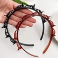 thumbnail image 4 of Diadema con flequillo doble con Clips bandas para la cabeza bandas para el cabello para niñas diademas trenzadas de moda herramientas para el cabello trenzado de doble capa, 4 of 5