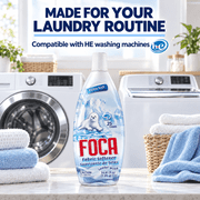 FOCA Extra Soft Liquid Fabric Softener, Sandalwood Scent, Helps Reduce Static Cling, 25 Loads, 33.81 fl oz