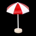 thumbnail image 4 of Eease Beach Sun Umbrella Miniature Landscape Bonsai mini house Decor (Red), 4 of 6