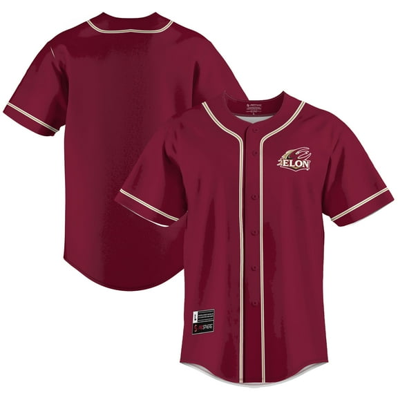 Men's GameDay Greats Maroon Elon Phoenix Lightweight Baseball Jersey