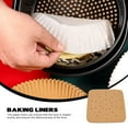 thumbnail image 2 of ifundom Nonstick Brown Air Fryer Paper Liners, Oil-Absorbing, Disposable Baking and Cooking Accessories, 100 Pack, 2 of 6