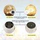 thumbnail image 4 of Luces solares para jardín, bola de cristal agrietada, impermeable, LED blanco cálido para decoración de exteriores, camino, patio, césped, 1 globo Xemadio WMZL-911-3, 4 of 7