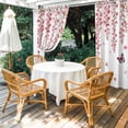 thumbnail image 2 of 1 Panel Outdoor Curtains for Patio Waterproof 54"x95" Butterfly Flower Weatherproof Privacy Outsides Curtains, Watercolor Farmhouse Country Pink Floral Grommet Thermal Drapes for Cabana Porch Pergola, 2 of 8