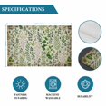 thumbnail image 6 of Green Leaves Placemats Set of 4, Elegant Pastoral Summer Botanical Vintage Placemats for Dining Table, Place Mats for Kitchen Tabletop, Waterproof Wipeable Dining Table Mats Set, 6 of 9