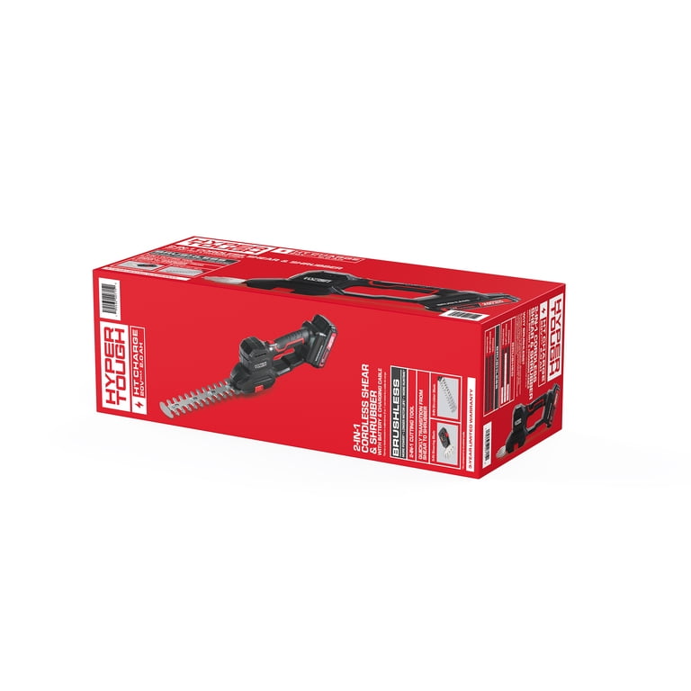 Hyper Tough 20V 2-in-1 Cordless Shear and Shrubber photo 2