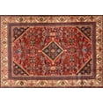 thumbnail image 1 of Ahgly Company Machine Washable Indoor Rectangle Traditional Tomato Red Area Rugs, 7' x 10', 1 of 7