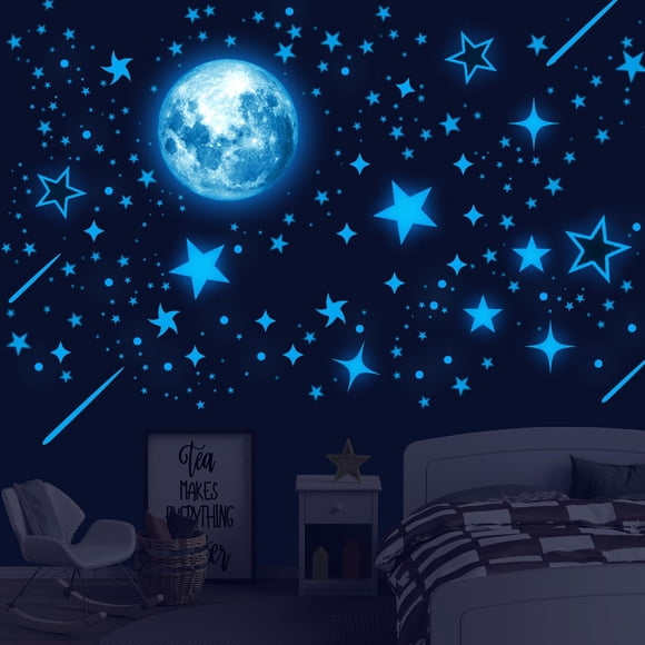 Adhesivos de pared Robmoda que brillan en la oscuridad con estrellas para techo
