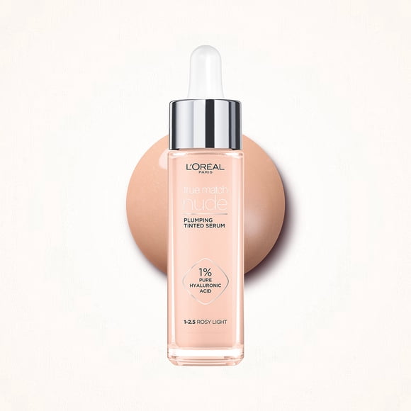 Base de maquillaje L'Oréal True Match 1 % ácido hialurónico 1-2 rosy light 30 ml