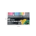 thumbnail image 3 of 24 Colors Dual Tip Brush Marker, Fineliner & Soft Tip Art Markers For School, Drawing, Writing And Journaling, 3 of 5