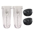 thumbnail image 3 of 2X 32-Ounce Cup with Sealed Lid Ninja Replacement Parts and Accessories for Nutri Ninja Auto-IQ 1000W and Dual Blender, 3 of 7