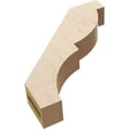 thumbnail image 6 of Ekena Millwork 3"W x 16"D x 16"H Valencia Rough Cedar Woodgrain TimberThane Knee Brace, Primed, 6 of 6