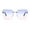 Blue, variant on Fashion Sunglasses for Men Women, Unisex Trendy Sun Glasses, UV Protection Retro Shades for Daily Wear, Orange, One Size