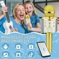 thumbnail image 3 of Birthday Gifts for 3-11 Year Old Girls, Bluetooth Karaoke Microphone for Kids Gifts for Teenage Girls Christmas Stocking Stuffers for Kids Popular Toys for 4-12 Year Old Boys Girls - Gold, 3 of 14