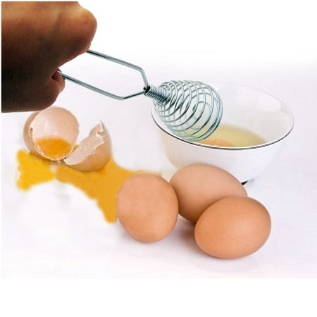 - FRENCH WHISK EGG BEATER CHROME STEEL COIL WIRE WHIP CHEF HAND HANDLE NEW COOK