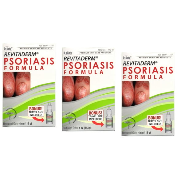 Dr. Blaine's RevitaDERM Psoriasis Treatment 4 oz (Pack of 3)