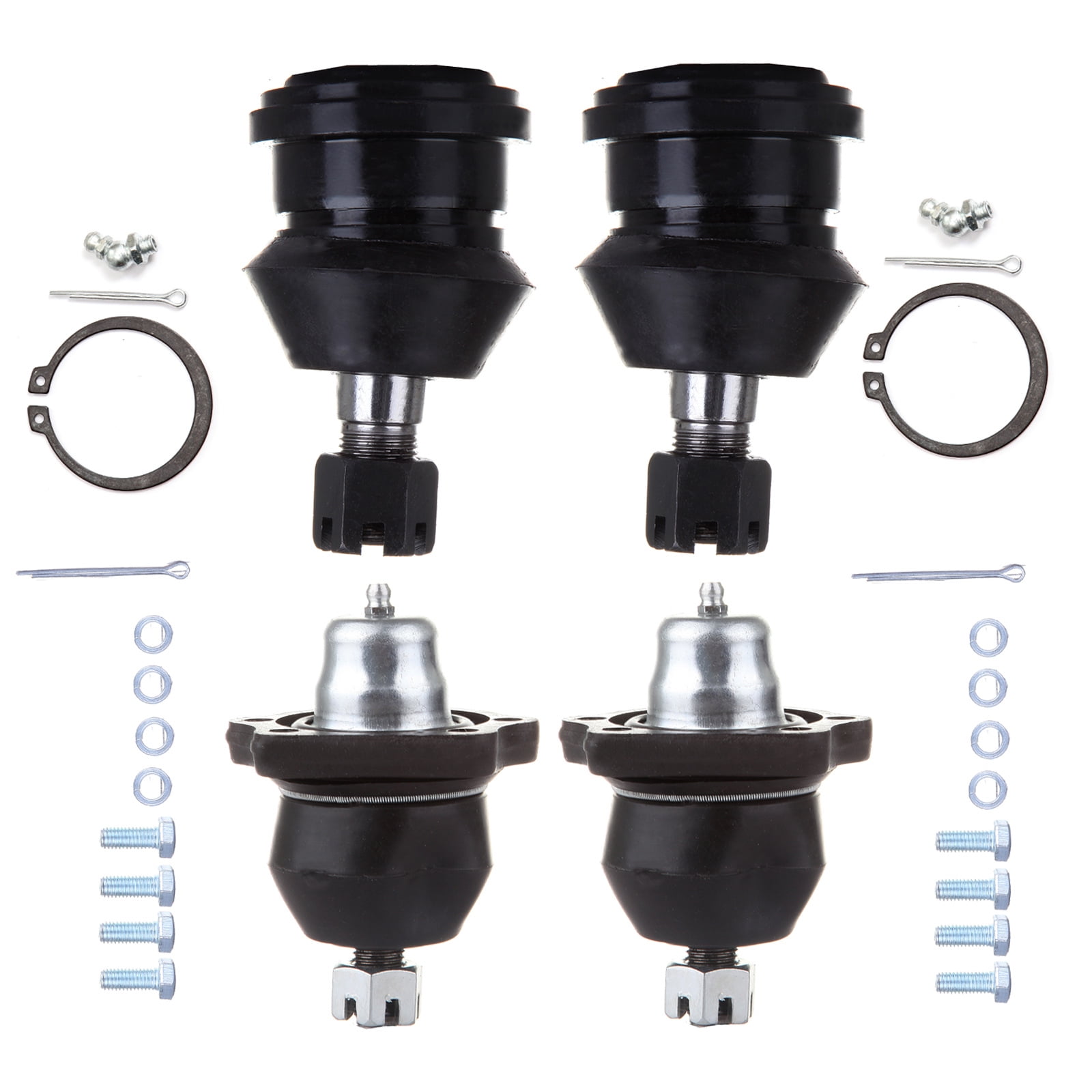 SCITOO 4pcs Suspension Kit Front Lower Ball Joint Front Upper Ball