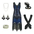 thumbnail image 2 of Vestido BONGZUO Flapper vintage de encaje Gatsby Cocktail de los años 20, 2 of 9