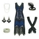 thumbnail image 2 of Vestido tipo flapper BONGZUO vintage de encaje con flecos Gatsby para mujer, 2 of 9