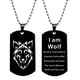 thumbnail image 2 of Collar para mujer, joyería para mujer, joyería para mujer, nuevo collar con colgante de lobo a la moda para hombre. Con una causa, soy lobo., 2 of 2