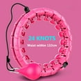 thumbnail image 2 of Weighted Hula Fit Hoop, Fithoop, 2022 Newly Hula Fitness Hoop 2 in 1 Abdomen Fitness Massage, 24 Knots Great for Adults and Beginners Weight Loss and Exercise, 2 of 8