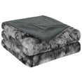 thumbnail image 1 of Suave Piel Sintética Manta - Reversible Teñido-anudado Lujoso Lanudo Manta para Sofa, 1 of 9