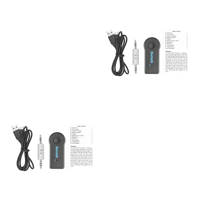 Tholdsy 3.5mm Audio Stereo Receiver Professional Stable Receiving Car Music Adapter Sound Device Devices Transmission Wireless 2piezas