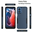 thumbnail image 2 of For Motorola Moto G Play 5G 2024 Phone Case,with Tempered Glass Screen Protector, Heavy Duty Rugged Shockproof Full Body Protection Sturdy Durable Cover Cute Bumper for Moto G Play 5G 2024 -Blue, 2 of 6