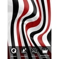 thumbnail image 7 of Red Black Stripe Cloth Napkins Set of 8 Reusable Dinner Napkins, Geometric White Vertical Striped Cocktail Napkin Washable Table Napkins for Wedding/Holiday Party/Baby Shower 20"x20", 7 of 7
