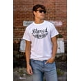 thumbnail image 4 of Hashtag Blessed Bless Religious Jesus Men's Graphic T Shirt Tees Brisco Brands S, 4 of 6