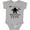 AC-Heather Grey, variant on Halloween Bat Frightfully Cute Holiday Boys or Girls Baby Bodysuit