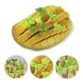 thumbnail image 2 of Visland 8Pcs/Box Fruit Toothpick Practical Attractive ABS Clover Shape Smooth Cake Salad Picks for Kids, 2 of 7