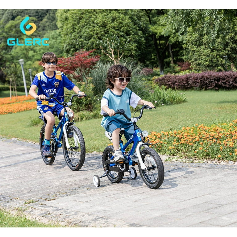 Glerc 20 inch Kids Bike for Child 7 14 Year Old Boys Girls Blue