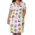 thumbnail image 3 of Adventure Time Cute Faces Loose Pocket Dress Women's clothing festival outfit women, 3 of 7