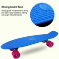 thumbnail image 3 of Patineta profesional de 22 pulgadas con 4 ruedas, fácil de girar, suave para mover, patineta profesional para niños, adolescentes y adultos, color morado, 3 of 5